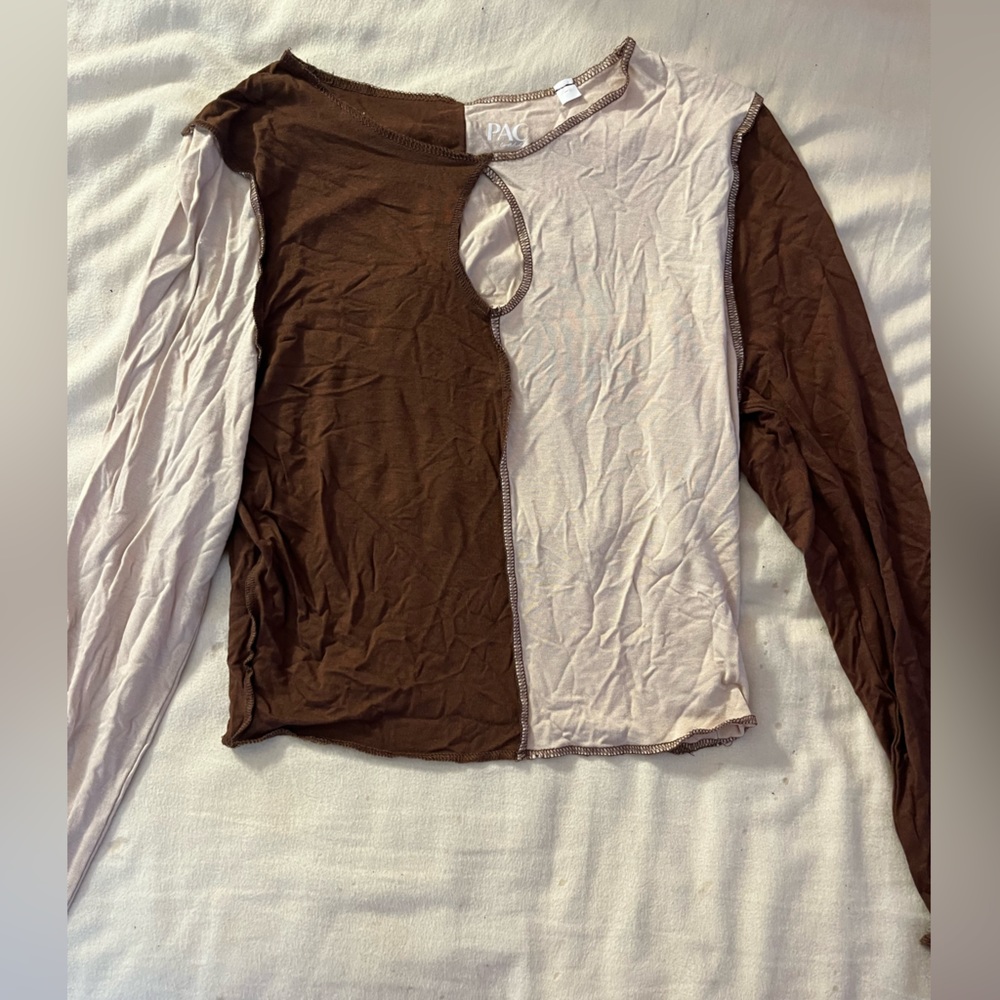 Color block crop top
